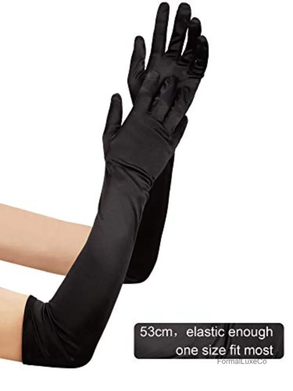 6 Pack Long Satin Gloves Vintage Opera Length Evening Gloves